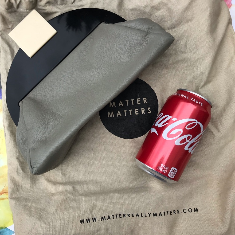 Matter matters clutch bag